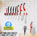 Set Cuchillos x10 Acero Inoxidable Soporte Magnético E033