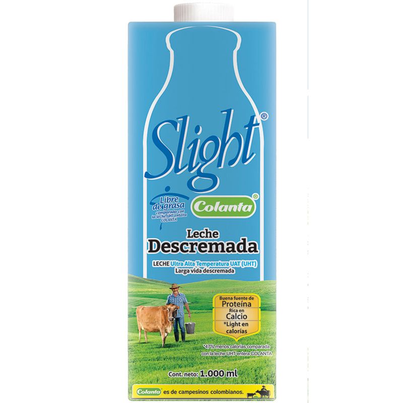 LECHE COLANTA 1000ML UHT DESCREMADA