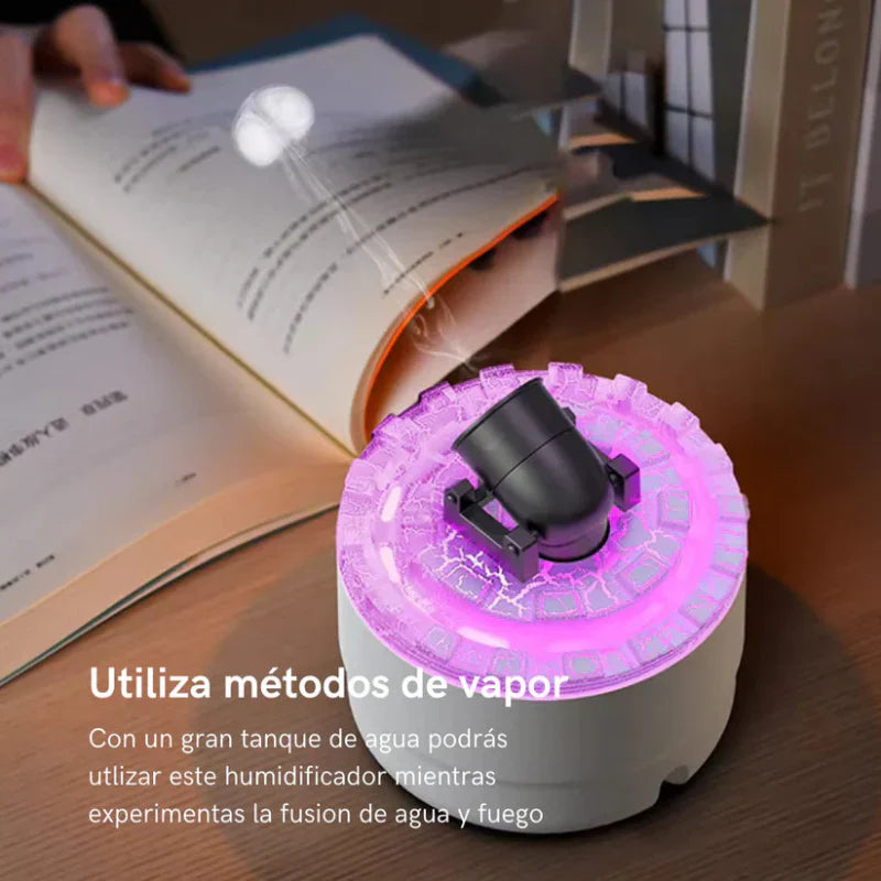 Humidificador con Efecto de Cañón de Lava