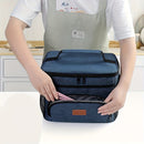 Bolsa de almuerzo aislada de gran capacidad - Caja de refrigeración portátil linda con correa de hombro, recubierta de papel aluminio grueso, ideal para la escuela, la oficina, los viajes y las meriendas al aire libre, almuerzo, regreso a la escuela.