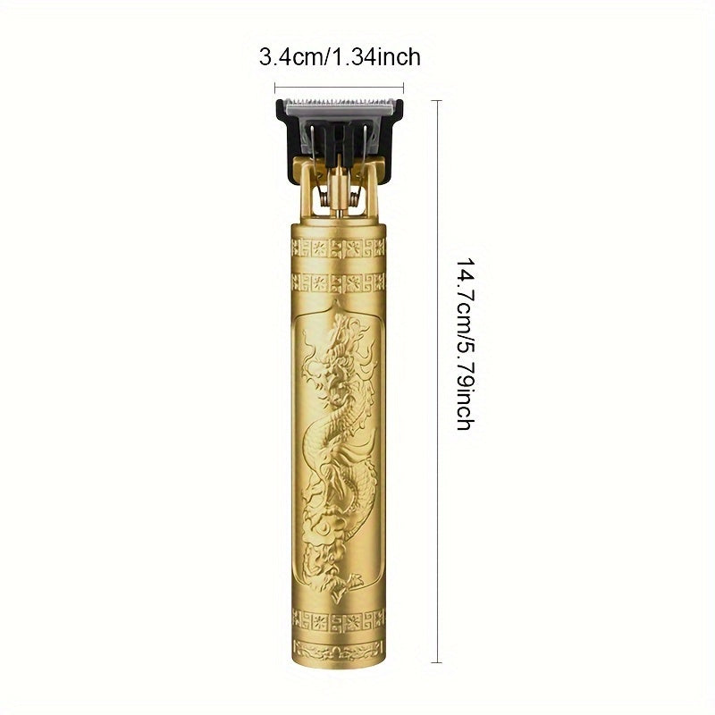 Kit profesional de cortapelos y recortador de barba, inalámbrico con carga USB, hojas afiladas y 4 peines indicadores para el cuidado masculino