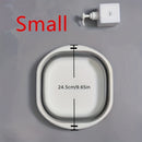 Conjunto de 3 piezas de lavabos plegables para baño, lavabo de plástico multiusos para lavarse la cara, limpiar ropa interior y remojar los pies, adecuado para baños y espacios pequeños con diseño que ahorra espacio
