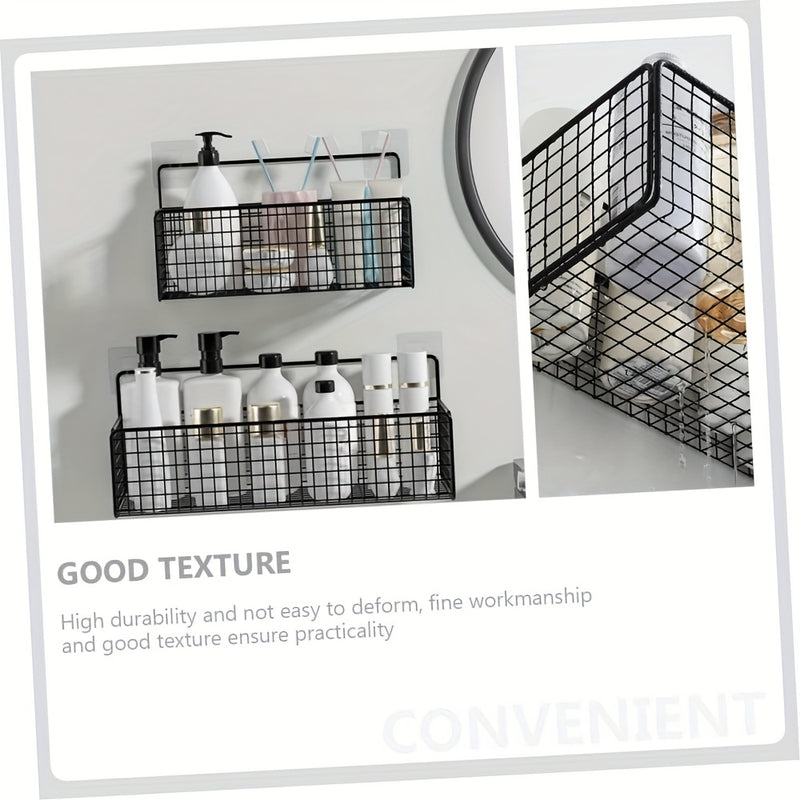 Organizador de Rejilla Grande en Acero al Carbono Fácil de Instalar - Ideal para Cocina y Baño, Sin Necesidad de Taladrar