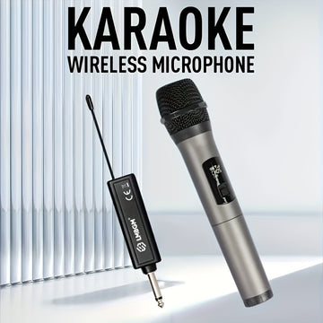Sistema de micrófono inalámbrico LMBGM W-2, mano, carga USB, batería de litio, potencia nominal de 0,05 W, salida de 2,5 W/min, conector de 6,35 mm, con indicador de batería, para KTV en casa y actuaciones al aire libre.