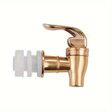 1pc Grifo de Repuesto para Dispensador de Bebidas de Estilo Empuje de Fácil Instalación - Acabado Cromado, Válvula de Vertido con Palanca para Jarra y Agua, Rosca Externa de 3/4", No Requiere Energía