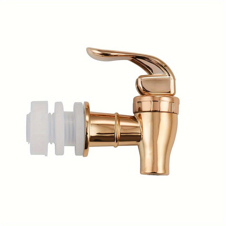 1pc Grifo de Repuesto para Dispensador de Bebidas de Estilo Empuje de Fácil Instalación - Acabado Cromado, Válvula de Vertido con Palanca para Jarra y Agua, Rosca Externa de 3/4", No Requiere Energía