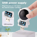 Purificador de aire Space Explorer Mini, Plug and Play, Sin operación de botón, Filtración automática 24/7, Esencial para el hogar, Portátil para uso en coche, Material de plástico, Alimentado por USB, Baja tensión ≤36V