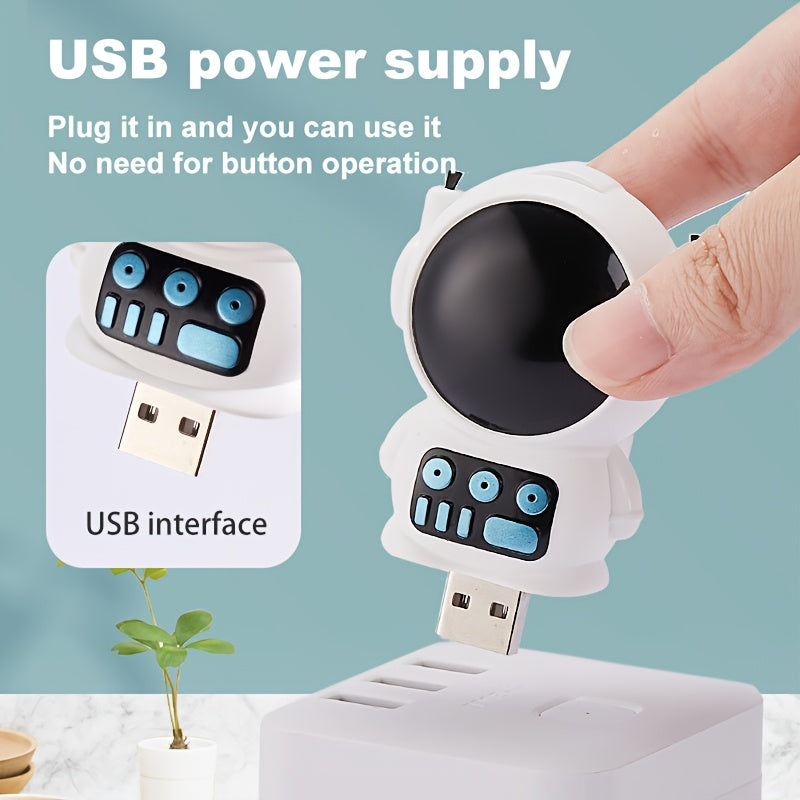 Purificador de aire Space Explorer Mini, Plug and Play, Sin operación de botón, Filtración automática 24/7, Esencial para el hogar, Portátil para uso en coche, Material de plástico, Alimentado por USB, Baja tensión ≤36V