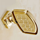 Jabonera para ducha, jabonera de acero inoxidable, jabonera de barra simple, jabonera montada en la pared, jabonera a prueba de herrumbre, soporte de esponja para baño, bañera, fregadero de cocina, dorado, plateado