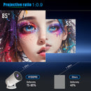 Proyector mini LYNCAST HY300 PRO - 260ANSI 1080P/4K HD, Android 11 Dual WiFi6, 11.0, rotación de 180°, compacto y portátil para cine en casa, al aire libre, juegos y presentaciones, proyector portátil, configuración de cine, diseño elegante, lente de alt