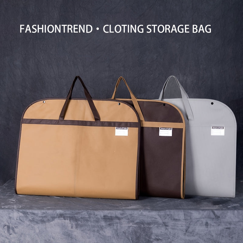 Bolsa de almacenamiento de ropa de tela con cierre de cremallera - Portátil, plegable, a prueba de polvo, impermeable cubierta de traje para vestido de novia, abrigos, organizador de ropa