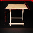 1pc Mesa Plegable Portátil, Madera de Pino Macizo, Escritorio Cuadrado de Madera Dura para Uso en Casa y Oficina, Montaje Fácil, No Necesita Electricidad ni Batería