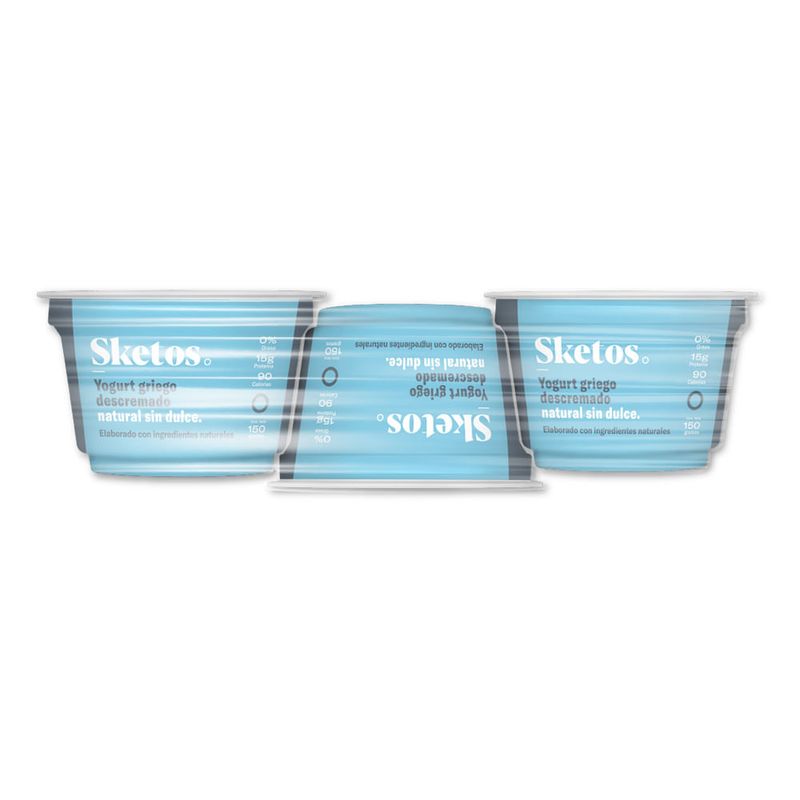 YOGURT GRIEGO SKETOS 3U 450G NATURAL S/D