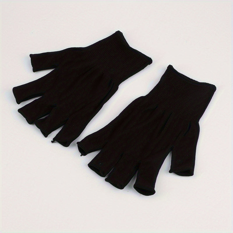 Guantes de luz para uñas - Guantes de cuidado de uñas protectores con protección, sin necesidad de electricidad, para manicura, pedicura, arte de uñas - Compatibles con luces LED y lámparas de uñas - Uso en salones y hogares, herramientas de cuidado de u