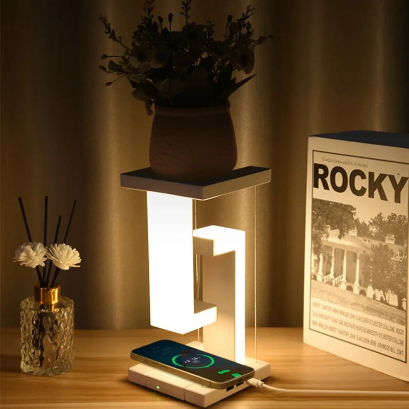 Lampara Luz Led Decorativa Con Cargador Inalámbrico 2238