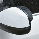 Par de cubre espejos para lluvia en PVC con textura de fibra de carbono, protectores para espejos laterales de auto, diseño grueso para protección en todo clima, cubre espejos | diseño elegante | agarre texturizado