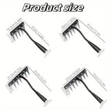 Rastrillo de jardinería de acero al carbono de alta resistencia con 5/6/7/8 dientes - Material grueso y duradero, mango ergonómico para la eficiente eliminación de malezas y suelos, herramienta de jardinería y agrícola para uso doméstico y profesional, r