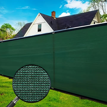 1pc Pantalla de Privacidad Verde Resistente - Malla Plástica Duradera para Viento, Sombra y Barrera para Jardín, Patio o Balcón - Uso Interior/Exterior, Sin Necesidad de Electricidad, Material Resiliente para Colgar en Cercas, Mejora del Espacio Exterior