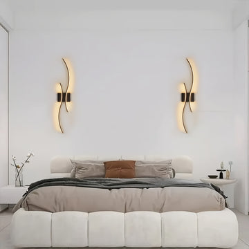Aplicación de Pared LED Moderna, Aparato de Iluminación Semi-Incrustado, Brillo Cálido para Bares, Hoteles, Áreas de Tocador, Restaurantes y Salas de Estar, Incluye Herrajes de Instalación, Fácil de Instalar, Iluminación Ambiental, Aplicación de Pared El