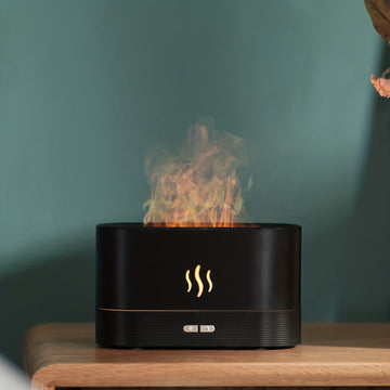 1pc Máquina De Aromaterapia De Simulación Creativa Difusor De Fragancias Máquina De Hogar De Oficina Humidificador De Llama De Escritorio