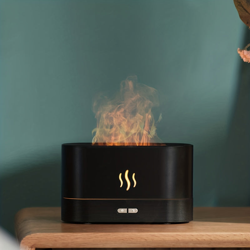 1pc Máquina De Aromaterapia De Simulación Creativa Difusor De Fragancias Máquina De Hogar De Oficina Humidificador De Llama De Escritorio