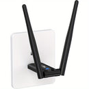 Amplificador de Wi-Fi OURLIFE de Alta Velocidad, Tarjeta de Red Inalámbrica USB de 300Mbps, Banda de 2.4GHz, Configuración con Un Clic, Cobertura Completa para Estabilidad Mejorada en Casa y Oficina, , Accesorio de Acceso a Internet Doméstico | Tarjeta W