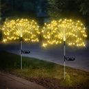 Luces solares para jardín, IP65 de alta calidad y resistentes a la lluvia, 8 modos de iluminación ajustables, adecuadas para caminos, patios traseros, jardines, decoraciones de fiestas navideñas, luces decorativas de tierra DIY.