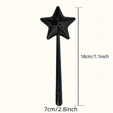 2 piezas, Rociador de Sal en Forma de Estrella, Varita Mágica para Condimentos de Pimienta, Cocina Creativa para Uso Doméstico, 7.11*18.03 cm