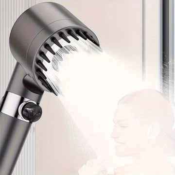 Cabeza de ducha de lluvia de pared de lujo con aspersión de alta presión, acabado de plástico redondo, ideal para decoración de baño moderno, perfecto para la temporada de vacaciones, actualización de ducha | Cabeza de ducha moderna | Fijación de ducha d