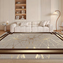 1 alfombrilla de terciopelo a rayas moderna - 850 g/m², poliéster, lavable en máquina, antideslizante, ligera, tejida plana, rectangular para dormitorio, oficina, habitación - Disponibles en varias tamaños, decoración moderna de sala de estar | Alfombril