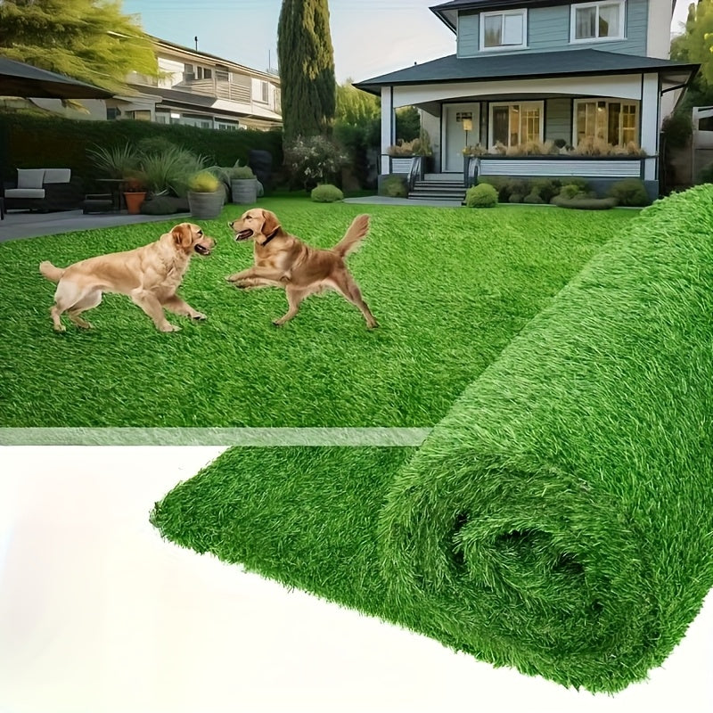1 Rollo/2 Roldos de Césped Artificial para Bodas, Fiestas, Balcones, Patios, Camping - Plástico Duradero, No Necesita Riego ni Recorte, 6.60 pies/3.32 pies, Aspecto Natural y Mantenimiento Fácil, Decoraciones de Césped al Aire Libre, Verde de Fiesta, Cés