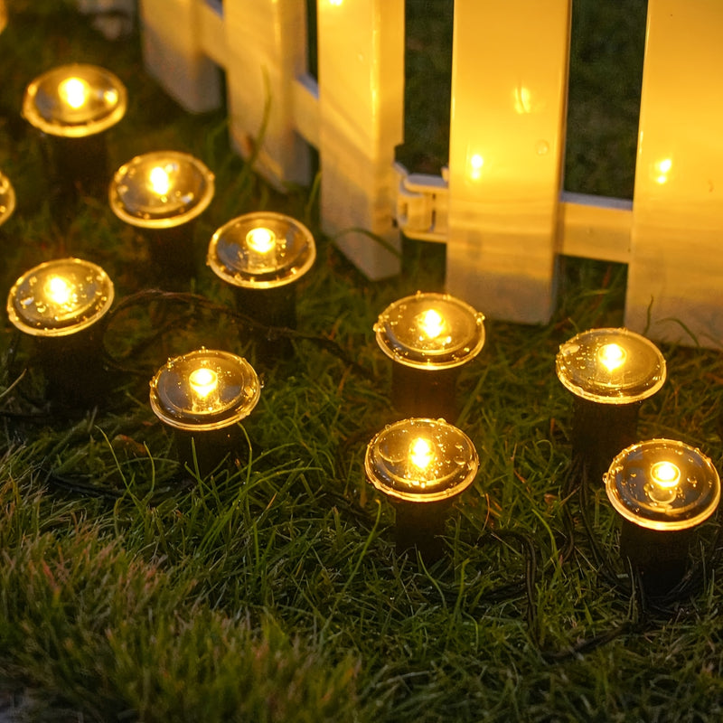30/15 piezas, luces solares para jardín, 8 modos de destello, apagado automático de luz diurna, encendido automático de noche, IP54 impermeable, luces de jardín adecuadas para patios, jardines, caminos, Día de San Valentín, decoraciones navideñas.