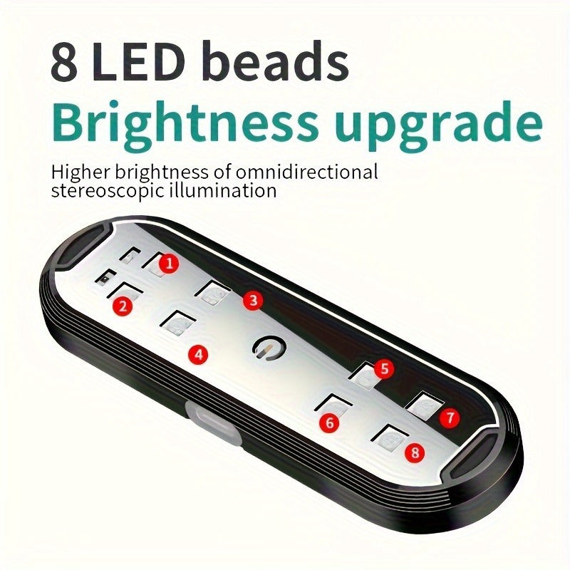 1pc Luz de Puerta de Coche LED Lámpara de Bienvenida con Control Magnético, Apertura Automática Seguridad Anticolisión Accesorios para el Coche Luz Ambiental LED - Carga USB
