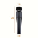 Micrófono dinámico SM57 para instrumentos - Micrófono inalámbrico profesional de mano para escenario, karaoke y grabación vocal, con enchufe de 6,35 mm, negro con accesorios (no necesita batería), micrófono de escenario | Micrófono profesional | Micrófon