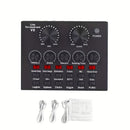 Kit de Podcast con Tarjeta de Sonido V8 y Micrófono LCT240 Cableado, Adecuado para Streaming, Juegos y Karaoke
