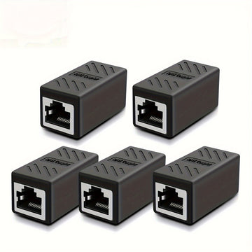 Conector Ethernet RJ45 de alta velocidad, 1/2/5/7 piezas, compatible con cables Cat7/Cat6E/Cat6/Cat5E/Cat5, macho a macho, ideal para PC, switch, router y consolas de videojuegos