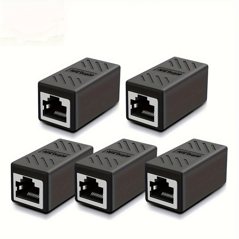 Conector Ethernet RJ45 de alta velocidad, 1/2/5/7 piezas, compatible con cables Cat7/Cat6E/Cat6/Cat5E/Cat5, macho a macho, ideal para PC, switch, router y consolas de videojuegos
