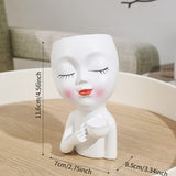 Jarrón Clásico de Resina con Chica de Café, Patrón de Camuflaje, Adorno Decorativo de Mesa con Temática Global, Accesorios para Bar de Café