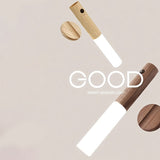 Juego de 2 luces de noche con sensor de movimiento inteligente, LED recargable, utilizable para colgar o portátil. Adecuado para pasillo, armario y iluminación de pared, equipado con alimentación USB, encendido y apagado automático, ideal para luces de p