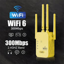 Amplificador de WiFi de 1200 Mbps - Repeater/Routers de Internet inalámbrica, cobertura de hasta 10,000 pies cuadrados, libre de interferencias, adecuado para noches de juegos familiares y celebraciones al aire libre - Enchufe de EE. UU., regalo perfecto