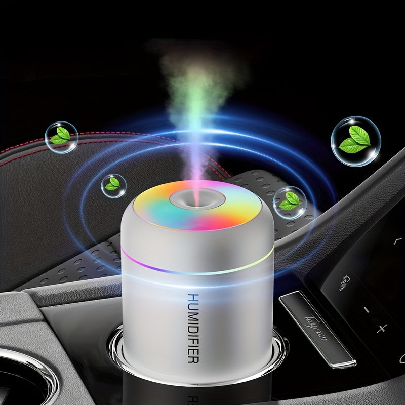 Difusor de aroma Humidificador de aire Purificador de aire para automóvil Humidificador USB Mini-Blanco