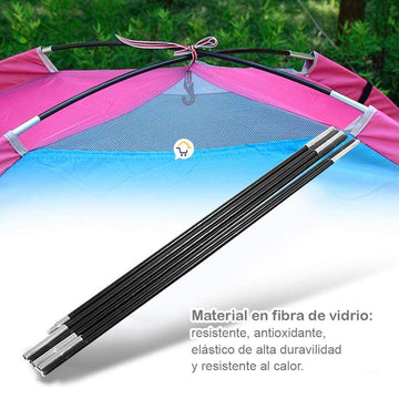 Repuesto Varillas Carpa 4 Personas Camping Fibra De Vidrio MJ-060