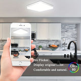 1pc Luz de Techo LED, 36W 3240lm 4000K 22.86cm Iluminación Empotrada Cuadrada para Cocina, Dormitorio, Sala, Armario, Blanco Neutro