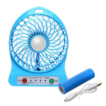 Mini Ventilador Portatil Recargable Bolsillo 3 Velocidades RF 1594