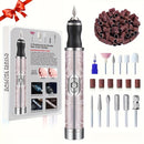Lima eléctrica para uñas, kit profesional de manicura, herramienta para esmaltado de uñas con 18 cabezales reemplazables, ideal para cuidado de pies, pulido y remoción, regalo para mujeres, regalo para el Día de la Madre
