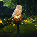 Luces solares para parque de animales, luces navideñas para patio de animales, luces decorativas para césped de búho | Eficiencia energética, plástico + iluminación LED + 4 estaciones, tema de animales para patio