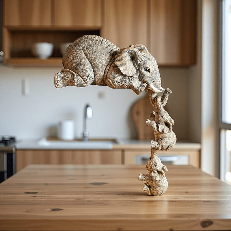 3 piezas de adornos colgantes de elefante en resina - Decoración creativa para paredes de habitación o entrada, pintados a mano con cuidado, decoración adorable para mascotas, ¡creando un ambiente cálido y acogedor en el hogar!