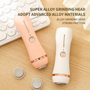 Limpiador Eléctrico Profesional de Pies - Exfoliante y Removedor USB con Luz Rápida Beige, Diseño Inalámbrico para Talones Suaves, Dedos y Pies - Herramienta de Cuidado para el Hogar y Viajes, Batería de Litio - Ideal para Pedicuras, Manicuras y Cuidado