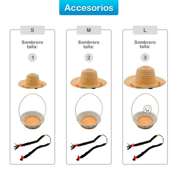 Traje Típico Niña Disfraz Feria Flores x5 Piezas ET00008