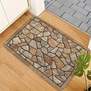 Alfombra de diseño nórdico con patrón de mármol irregular, 1 pieza, 2D - Muestra simplicidad natural, ideal para varios estilos de hogar. Antideslizante y lavable a máquina - Perfecta para entrada, cocina, sala, dormitorio y baño - Decoración cómoda y mo